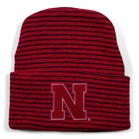 Two Feet Ahead - Nebraska - Nebraska Stripe Knit Cap