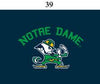 Two Feet Ahead - Notre Dame - NC State Infant Lap Shoulder Creeper Print