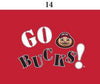 Two Feet Ahead - Ohio State - Ohio State Infant Lap Shoulder Creeper Print