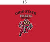 Two Feet Ahead - Ohio State - Ohio State Infant Lap Shoulder Creeper Print