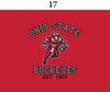 Two Feet Ahead - Ohio State - Ohio State Infant Lap Shoulder Creeper Print
