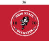 Two Feet Ahead - Ohio State - Ohio State Infant Lap Shoulder Creeper Print