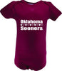 Two Feet Ahead - Oklahoma - Oklahoma Infant Lap Shoulder Creeper Print