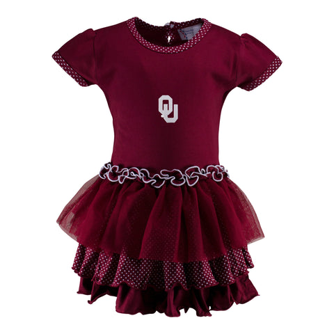 Two Feet Ahead - Oklahoma - Oklahoma Pin Dot Tutu Dress