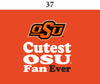 Two Feet Ahead - Oklahoma State - Oklahoma State Infant Lap Shoulder Creeper Print