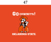 Two Feet Ahead - Oklahoma State - Oklahoma State Infant Lap Shoulder Creeper Print