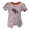 Two Feet Ahead - Sam Houston - Sam Houston Polka Dot Girl's Romper