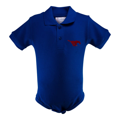 Two Feet Ahead - Southern Methodist - Southern Methodist Golf Shirt Romper