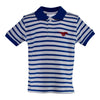 Two Feet Ahead - Southern Methodist - Southern Methodist Stripe Golf Shirt