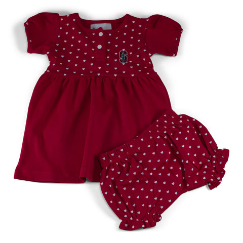 Two Feet Ahead - Stanford - Stanford Girl's Heart Dress with Bloomers