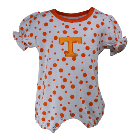 Two Feet Ahead - Tennessee - Tennessee Polka Dot Girl's Romper