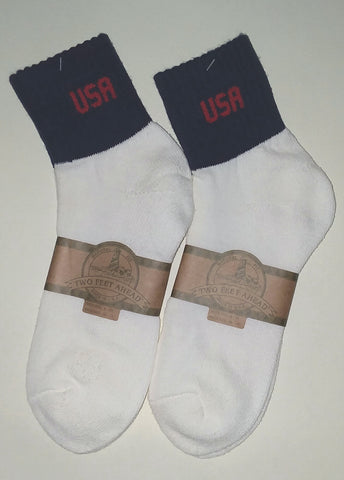 Two Feet Ahead -  - USA knit in quarter sock fits sock size 10-13