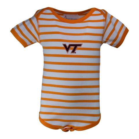 Two Feet Ahead - Virginia Tech - Virginia Tech Stripe Lap Shoulder Creeper