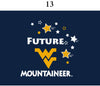 Two Feet Ahead - West Virginia - West Virginia Infant Lap Shoulder Creeper Print