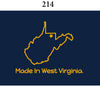 Two Feet Ahead - West Virginia - West Virginia Toddler Short Sleeve T Shirt Print