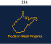 Two Feet Ahead - West Virginia - West Virginia Infant Lap Shoulder Creeper Print