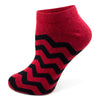 Two Feet Ahead - Socks - Women's Chevron Footie (11278)