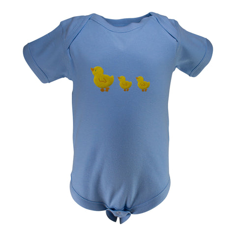 Two Feet Ahead - Infant Clothing - Yellow Duck Infant Lap Shoulder Creeper