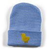 Two Feet Ahead - Accessories - Yellow Duck Newborn Stripe Knit Cap