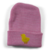 Two Feet Ahead - Accessories - Yellow Duck Newborn Stripe Knit Cap